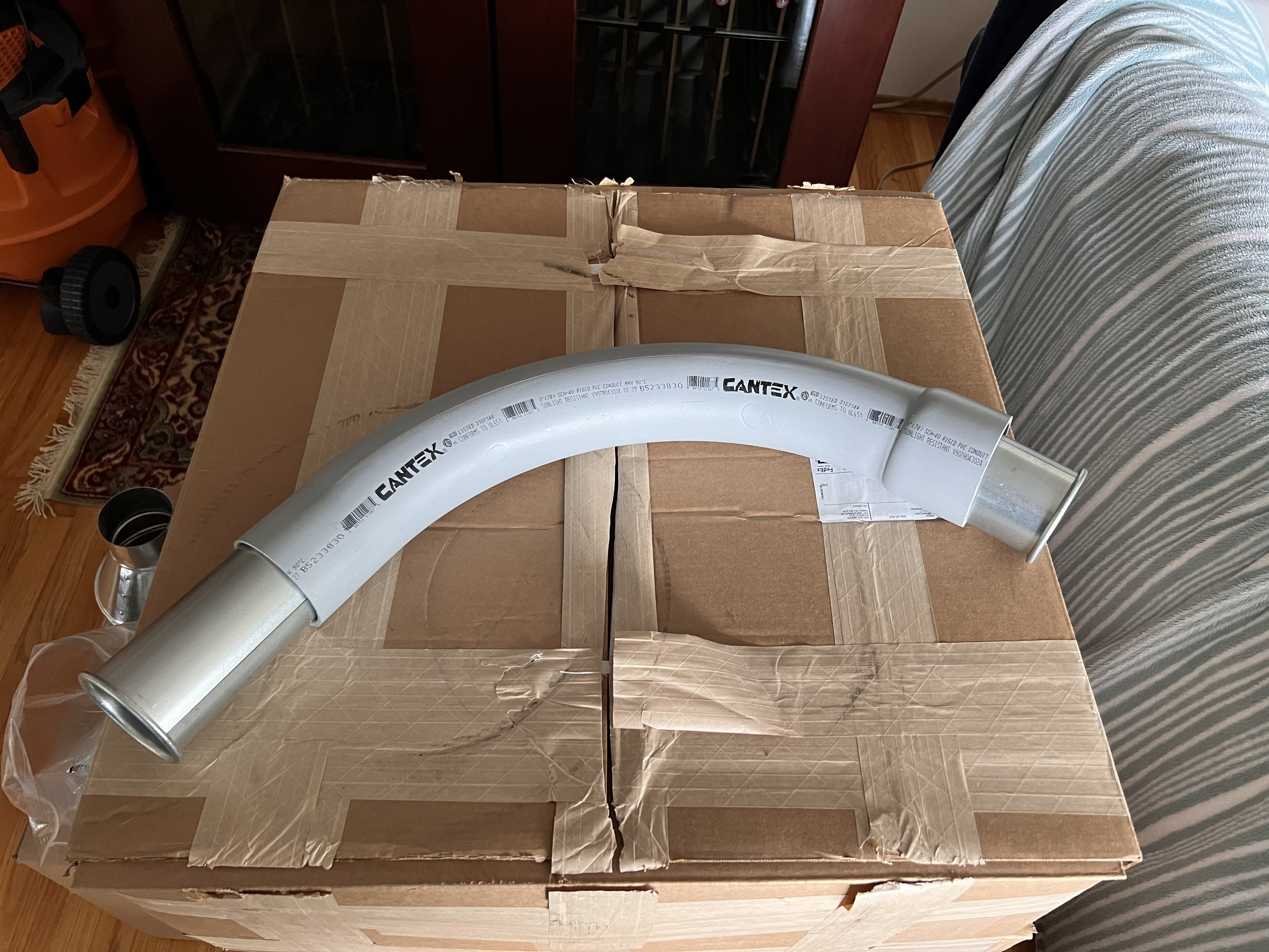 Elbow, 90°, 3&quot;, PVC