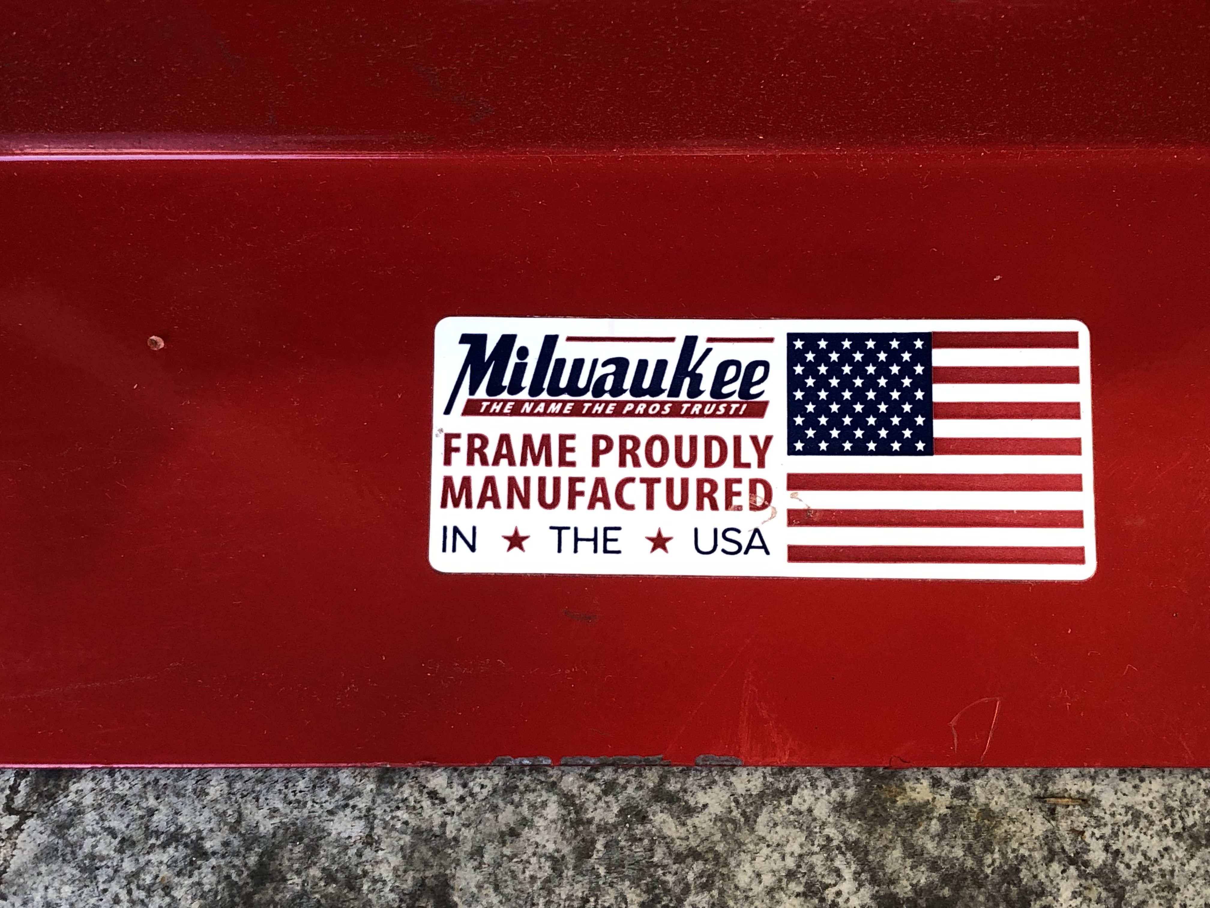 Appliance Dolly, Milwaukee 40187: Made in USA.