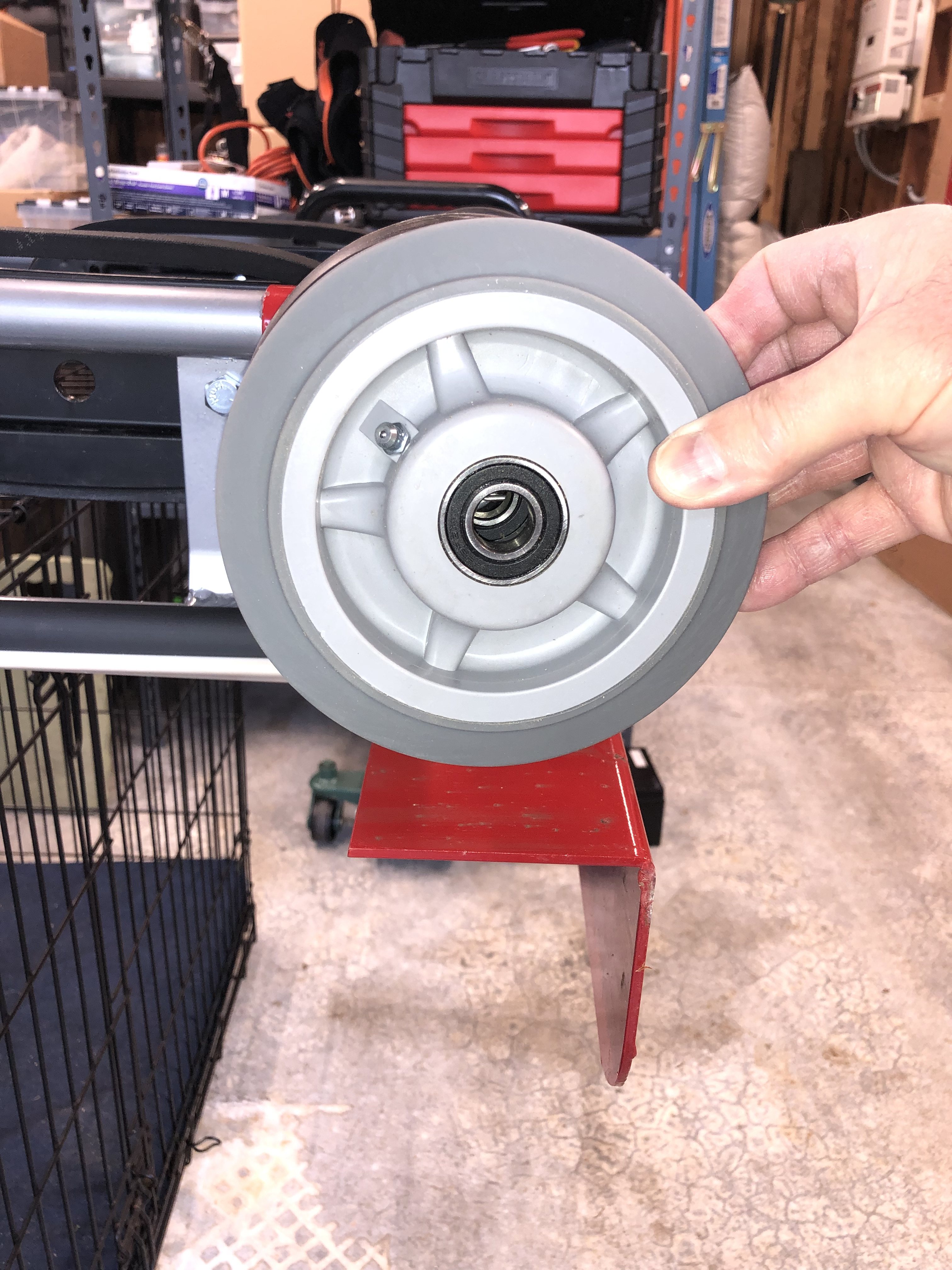 Replacement ball-bearing wheel.