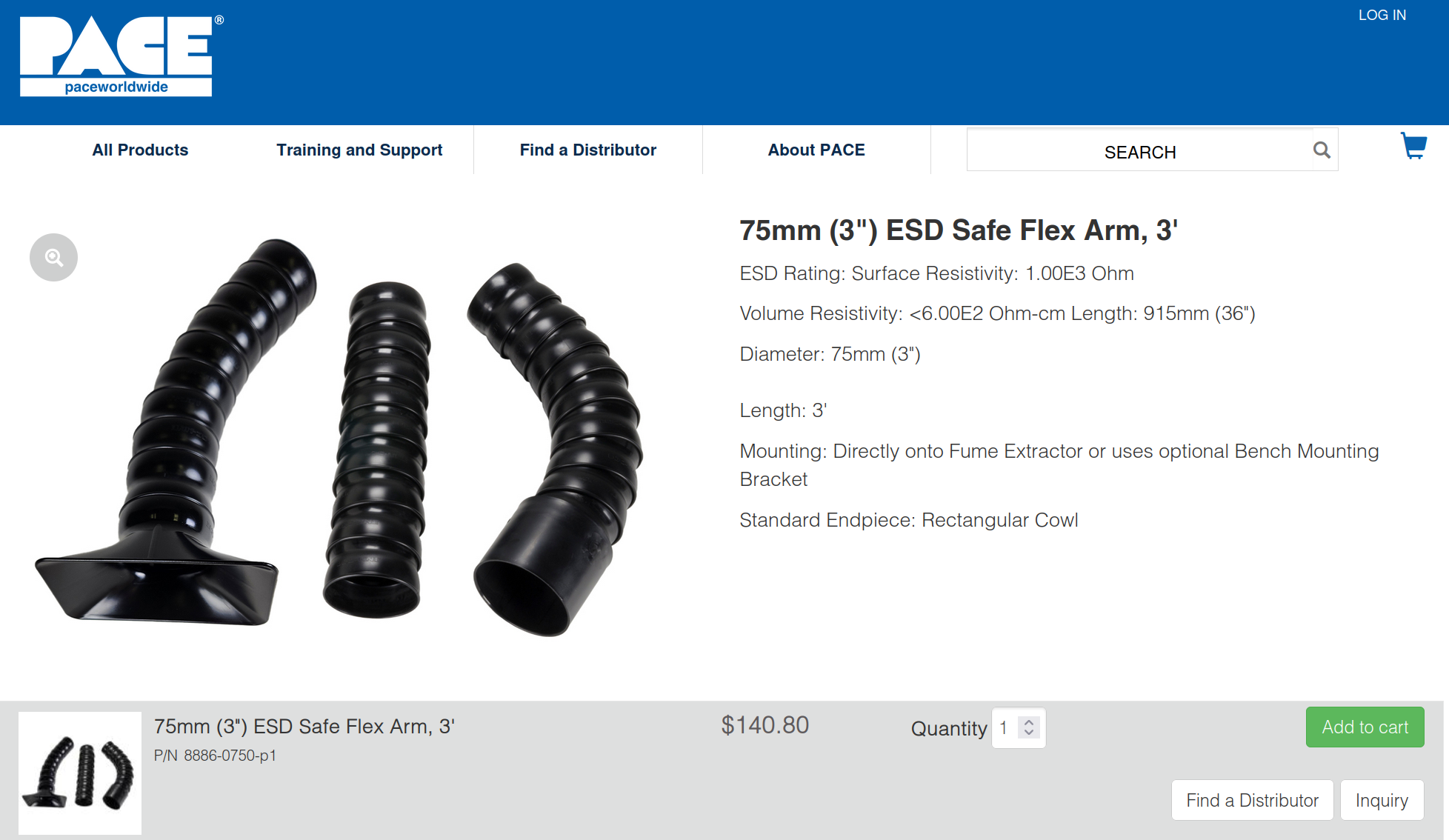 Pace Flex Arm 8886-0750-P1, pricing