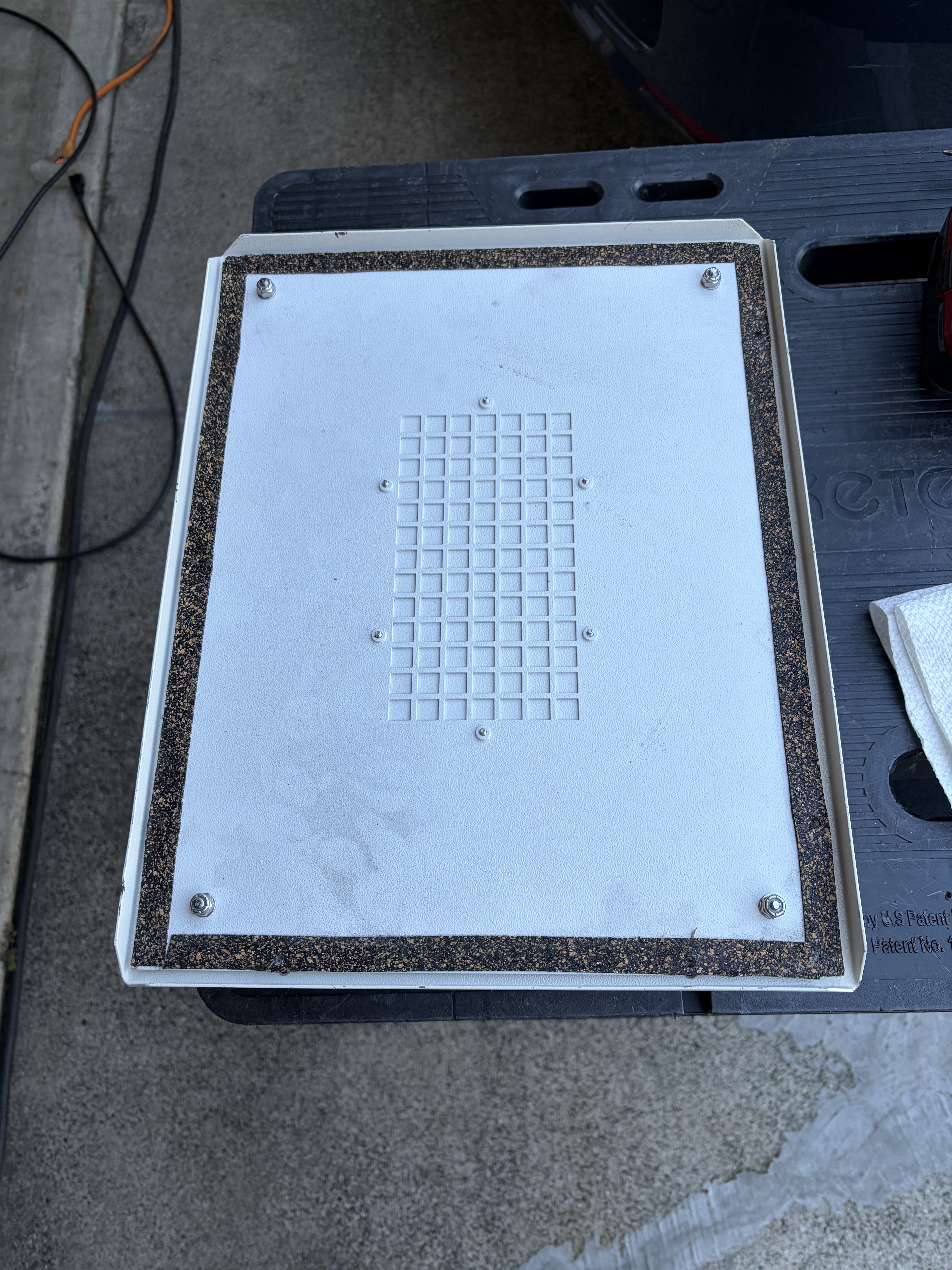 Pace Silencer Cart 8885-1225-P1, with bottom of a base unit sitting on top of it