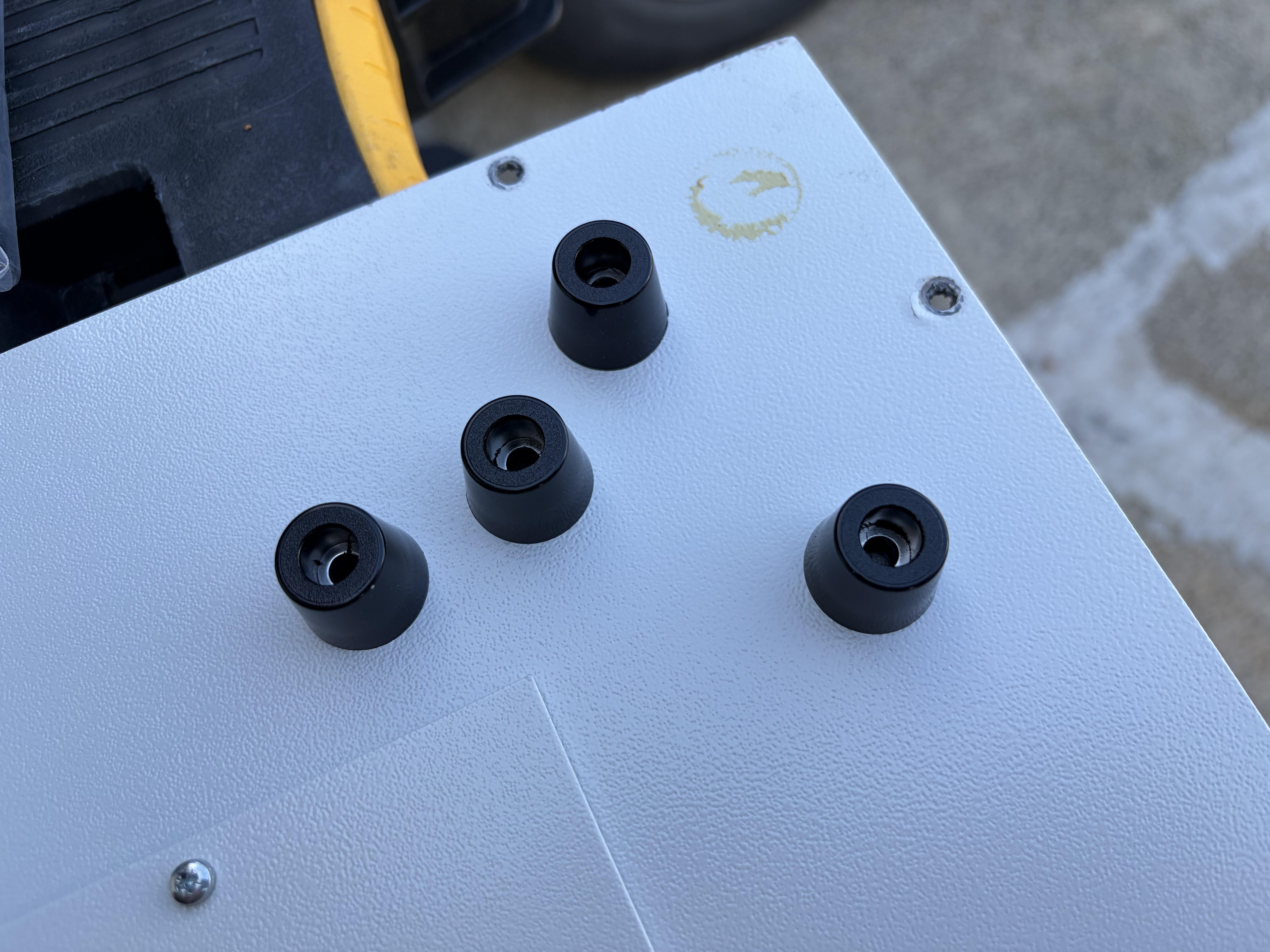 Rubber feet, 3/4"Ø x 17mm H