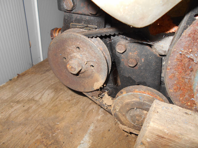 9. Power Steering pumps pulley and tensioner, different front angle.