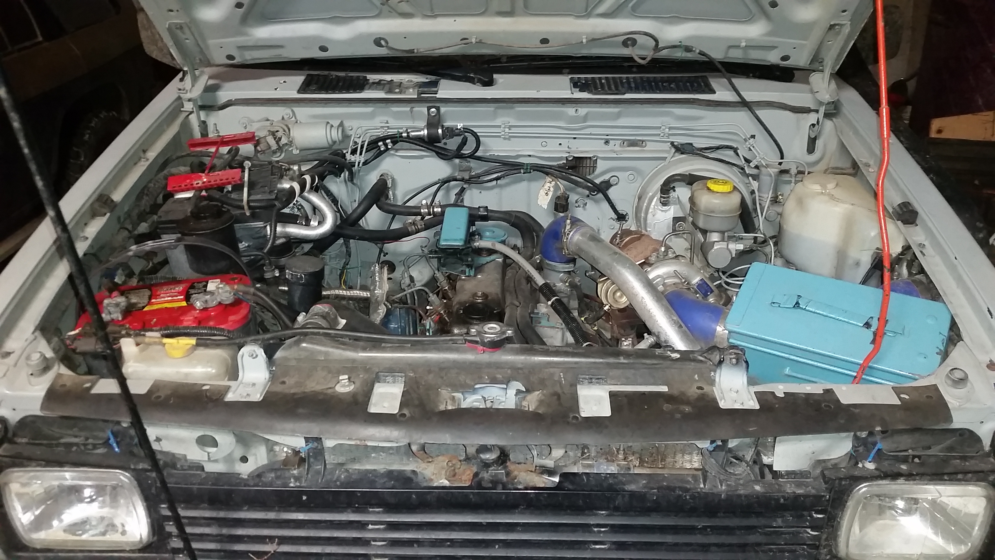 pickup engine bay