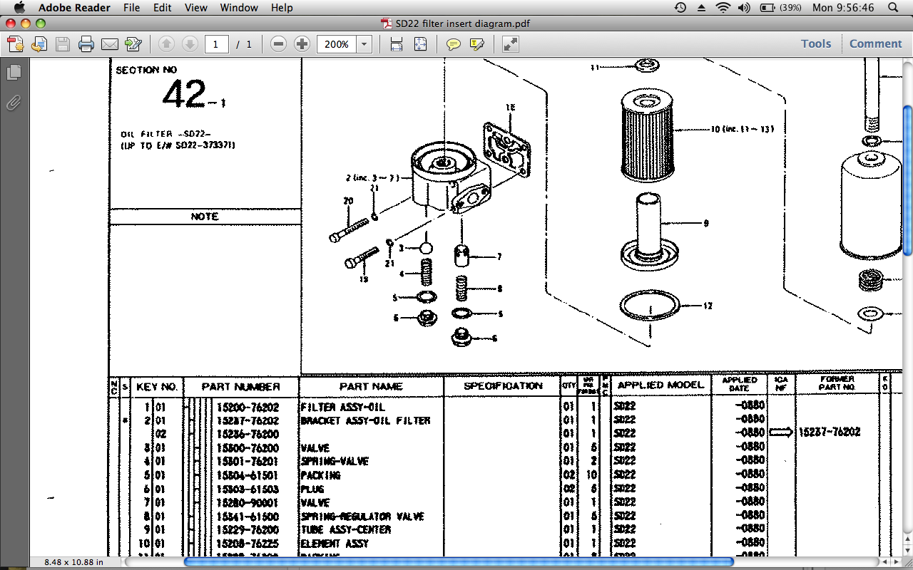 Nissan part diagram