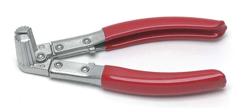 Battery Terminal Spreader Pliers with riveted handle: bad.