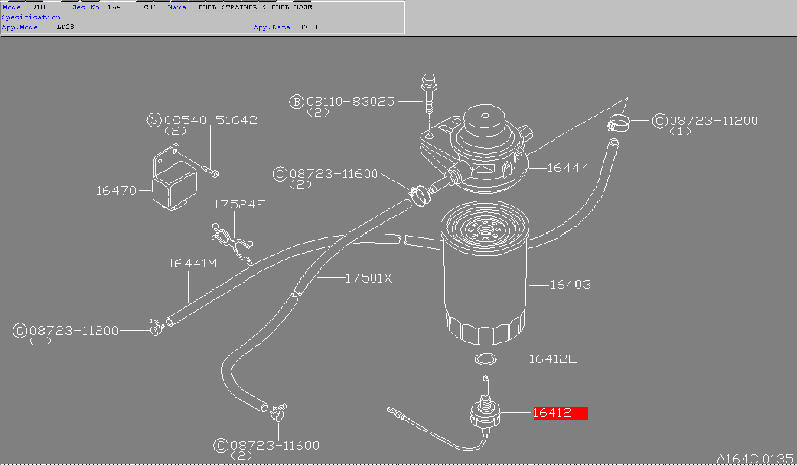 810/910 Diesel WIF Sensor in fuel filter